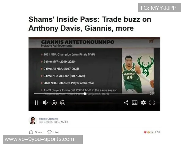 香波特预测字母哥加盟尼克斯唐斯或将成为交易筹码